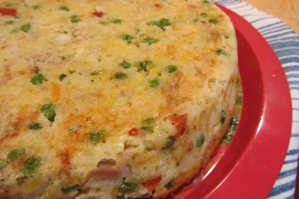 Торта с пиле, ориз и разни работи