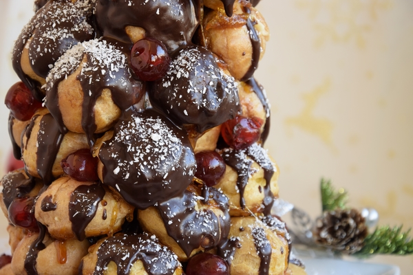 Шоколадов крокембуш (Croquembouche) - как да направим кула от еклери — стъпка 9