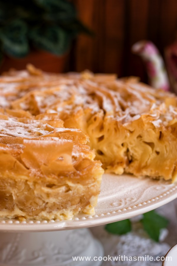 Млечна баница с готови кори — стъпка 1