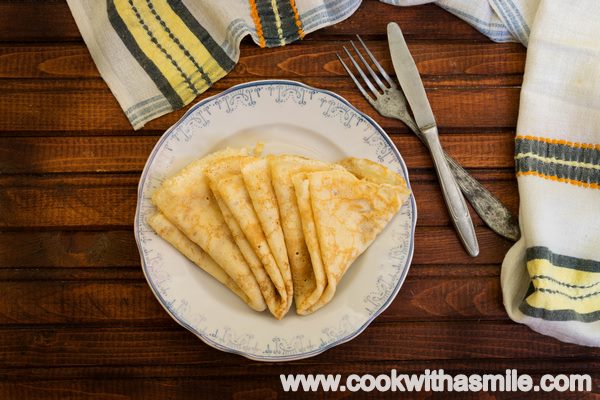 палачинки с прясно мляко