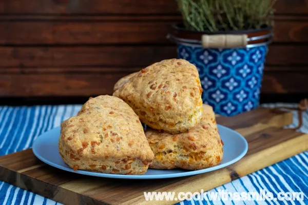 Сконс с чедър и мащерка (scones)