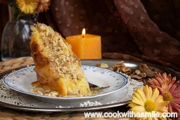 Сладка сиропирана баница с готови кори