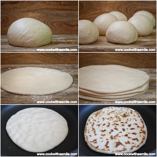 Италиански плосък хляб Пиадина (Piadina Romagnola) — стъпка 3